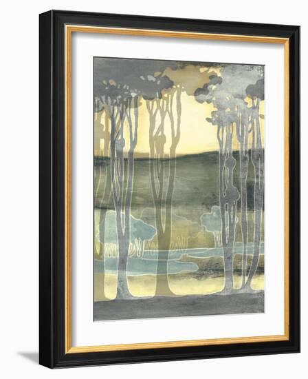 Small Nouveau Landscape II-Jennifer Goldberger-Framed Art Print