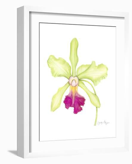 Small Orchid Beauty III-Jennifer Goldberger-Framed Art Print