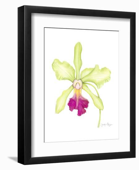 Small Orchid Beauty III-Jennifer Goldberger-Framed Art Print