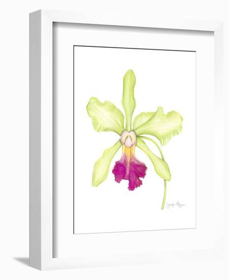 Small Orchid Beauty III-Jennifer Goldberger-Framed Art Print