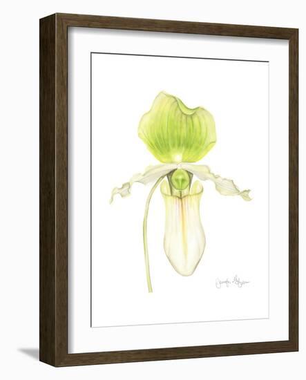 Small Orchid Beauty IV-Jennifer Goldberger-Framed Premium Giclee Print