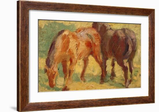 Small Painting of Horses-Franz Marc-Framed Giclee Print