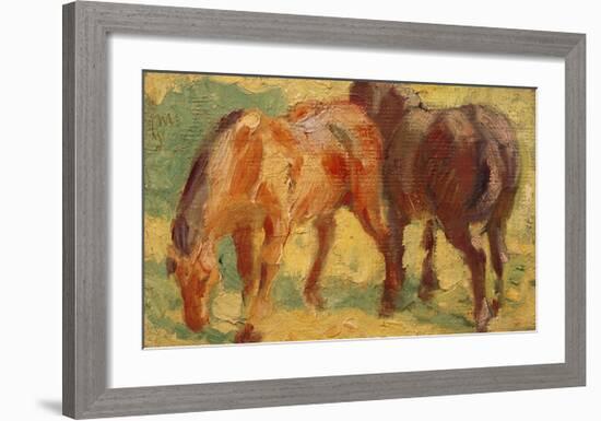 Small Painting of Horses-Franz Marc-Framed Giclee Print