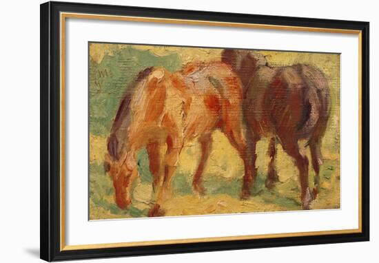 Small Painting of Horses-Franz Marc-Framed Giclee Print