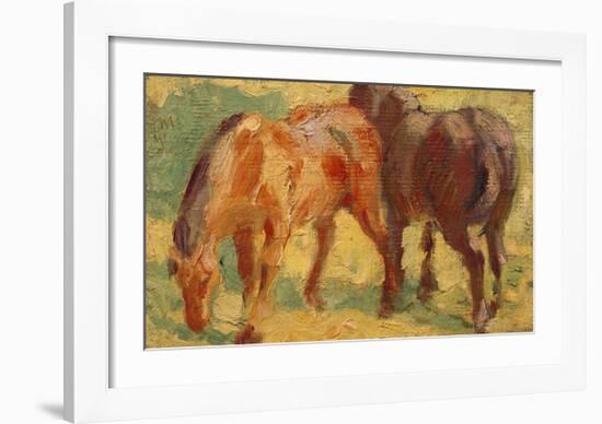 Small Painting of Horses-Franz Marc-Framed Giclee Print