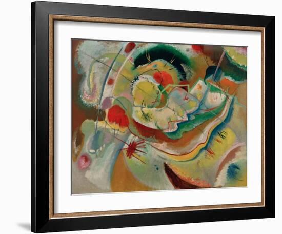 Small Picture with Yellow, 1914-Wassily Kandinsky-Framed Giclee Print