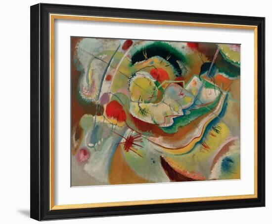 Small Picture with Yellow, 1914-Wassily Kandinsky-Framed Giclee Print