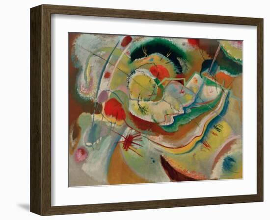 Small Picture with Yellow, 1914-Wassily Kandinsky-Framed Giclee Print