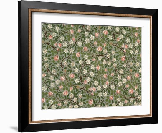 Small Pink and White Flower Wallpaper Design-William Morris-Framed Giclee Print