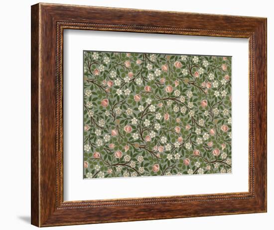 Small Pink and White Flower Wallpaper Design-William Morris-Framed Giclee Print