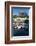 Small Port with Traditional Fishing Boats and Eglise Sainte Eugenie in Biarritz-Martin Child-Framed Photographic Print