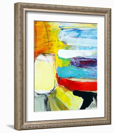 Small Pot by the Painted Sea-Joan Davis-Framed Giclee Print