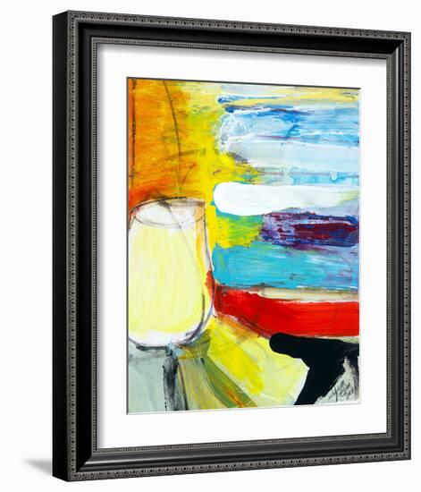 Small Pot by the Painted Sea-Joan Davis-Framed Giclee Print