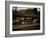 Small Railway Station with Wooden Buckboards for Baggage, Period Cars in Lot-Walker Evans-Framed Photographic Print