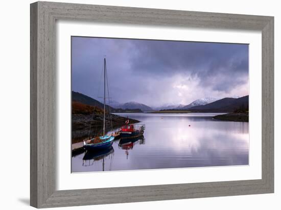 Small Sailboats on the Bank of Loch Leven. Glencoe Scotland UK-Tracey Whitefoot-Framed Photographic Print