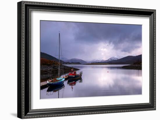 Small Sailboats on the Bank of Loch Leven. Glencoe Scotland UK-Tracey Whitefoot-Framed Photographic Print