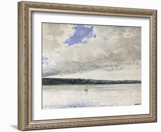 Small Sloop, 1880-Winslow Homer-Framed Premium Giclee Print