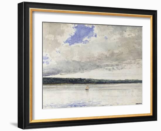 Small Sloop, 1880-Winslow Homer-Framed Premium Giclee Print