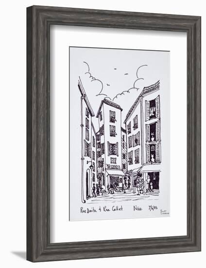 Small square between Rue Droite and Rue Collet, Old Nice, Nice, France-Richard Lawrence-Framed Premium Photographic Print