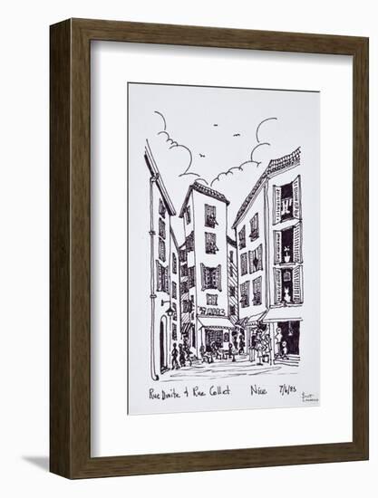 Small square between Rue Droite and Rue Collet, Old Nice, Nice, France-Richard Lawrence-Framed Premium Photographic Print