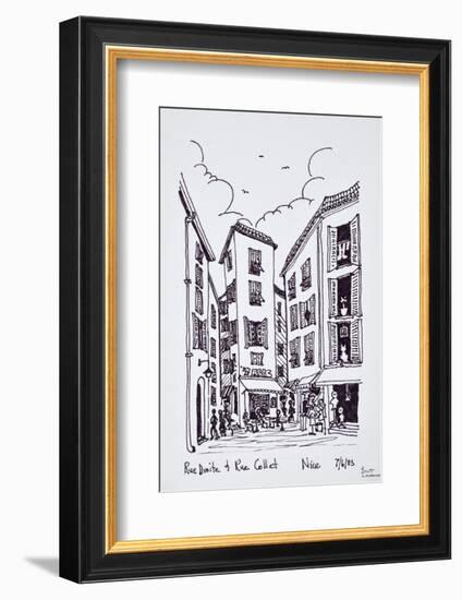 Small square between Rue Droite and Rue Collet, Old Nice, Nice, France-Richard Lawrence-Framed Premium Photographic Print