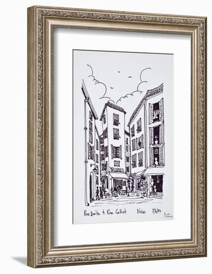 Small square between Rue Droite and Rue Collet, Old Nice, Nice, France-Richard Lawrence-Framed Photographic Print