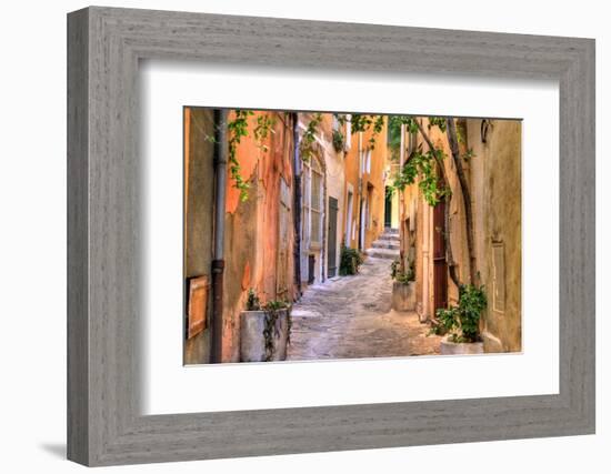 Small Street at Saint Tropez, Cote D'azur, France-PlusONE-Framed Photographic Print