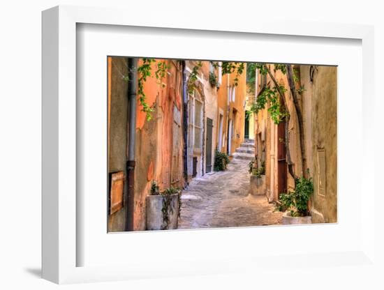 Small Street at Saint Tropez, Cote D'azur, France-PlusONE-Framed Photographic Print