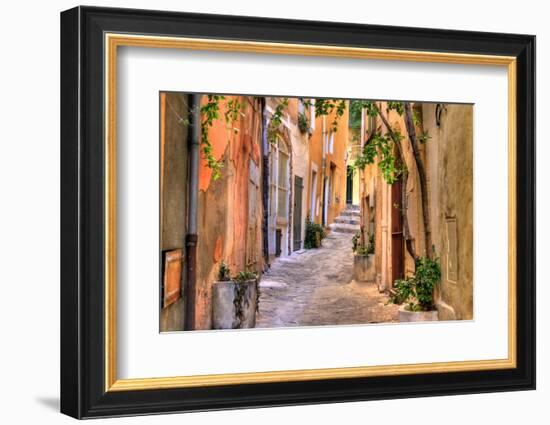 Small Street at Saint Tropez, Cote D'azur, France-PlusONE-Framed Photographic Print