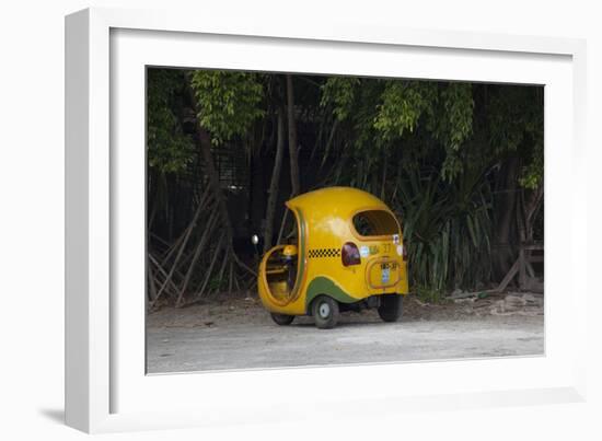 Small Taxis Like This One Travel All over Havana, Cuba-Carol Highsmith-Framed Photo