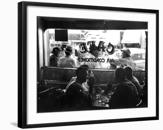 Small Town Cafe, 1941-Russell Lee-Framed Photographic Print