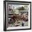 "Small Town Fire Company," May 14, 1949-Stevan Dohanos-Framed Giclee Print