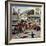 "Small Town Fire Company," May 14, 1949-Stevan Dohanos-Framed Giclee Print