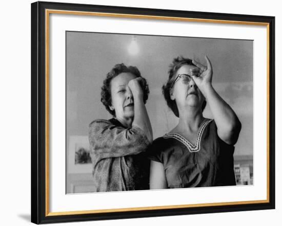 Small Town Folks, Amused Women, at Exhibit of Paintings of Lady Artists of the Town-Grey Villet-Framed Photographic Print