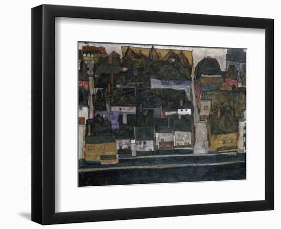 Small Town IV, (Ceský Krumlov on the Vltava River), 1914-Egon Schiele-Framed Giclee Print