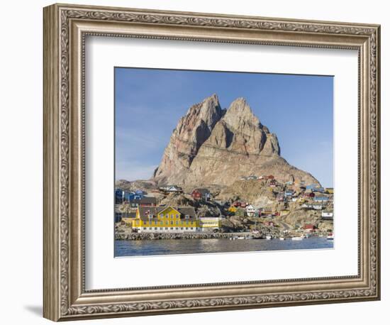 Small town of Uummannaq in northwest Greenland, Denmark-Martin Zwick-Framed Photographic Print