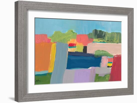 Small Town On a Hill No. 3-Jan Weiss-Framed Art Print