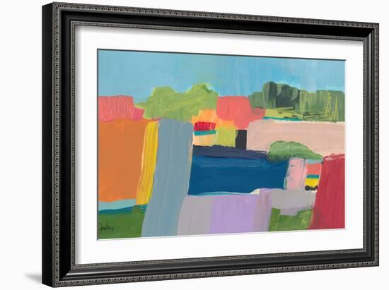 Small Town On a Hill No. 3-Jan Weiss-Framed Art Print