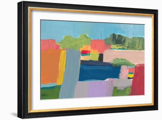 Small Town On a Hill No. 3-Jan Weiss-Framed Art Print