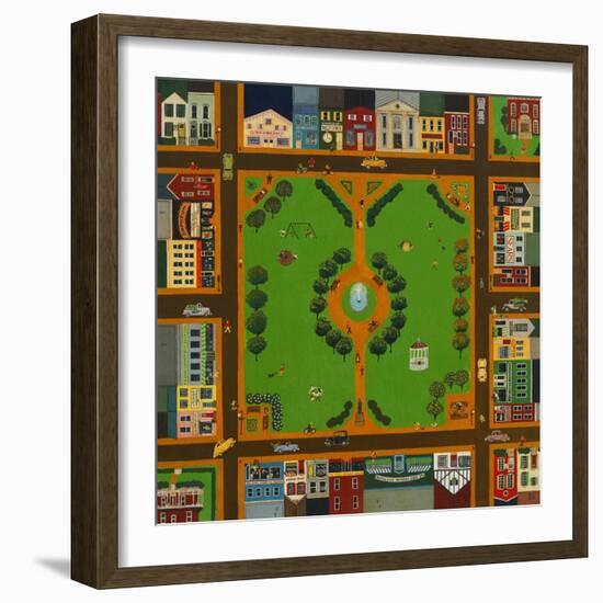 Small Town-John Newcomb-Framed Giclee Print