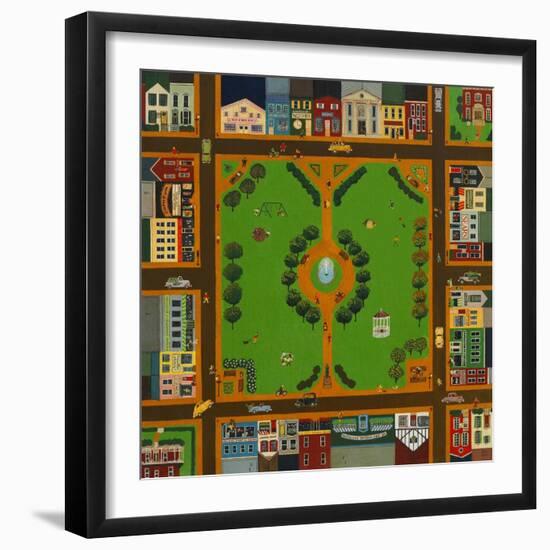 Small Town-John Newcomb-Framed Giclee Print