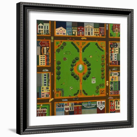 Small Town-John Newcomb-Framed Giclee Print