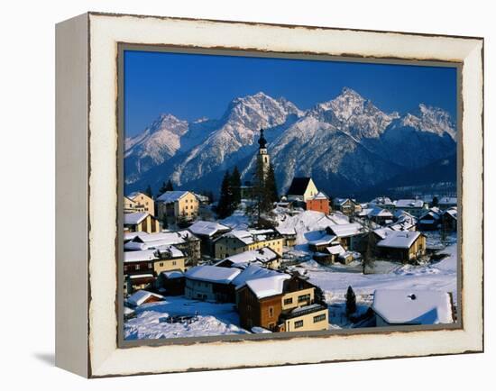 Small Village, Graubunden, Switzerland-Walter Bibikow-Framed Premier Image Canvas
