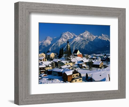 Small Village, Graubunden, Switzerland-Walter Bibikow-Framed Photographic Print