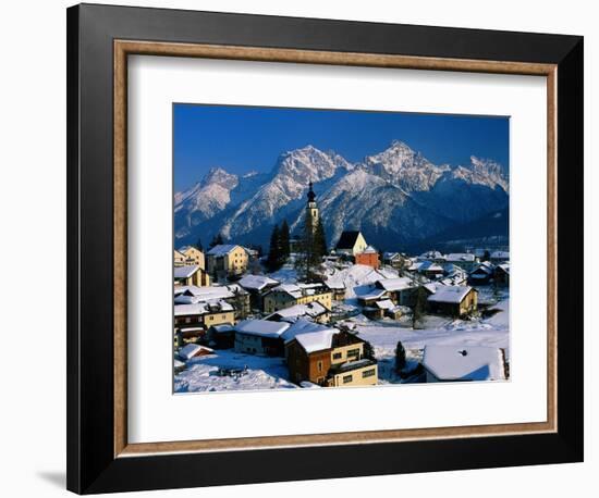 Small Village, Graubunden, Switzerland-Walter Bibikow-Framed Photographic Print