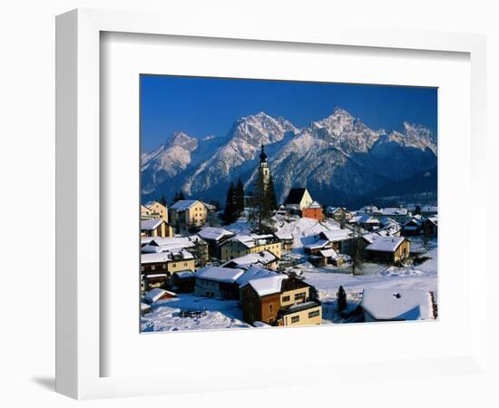 Small Village, Graubunden, Switzerland-Walter Bibikow-Framed Photographic Print