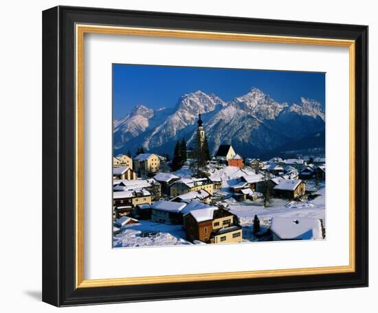 Small Village, Graubunden, Switzerland-Walter Bibikow-Framed Photographic Print