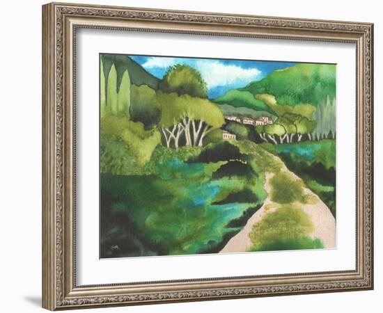 Small Village I-Elizabeth Medley-Framed Art Print