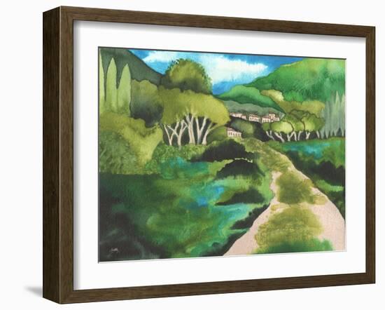 Small Village I-Elizabeth Medley-Framed Art Print
