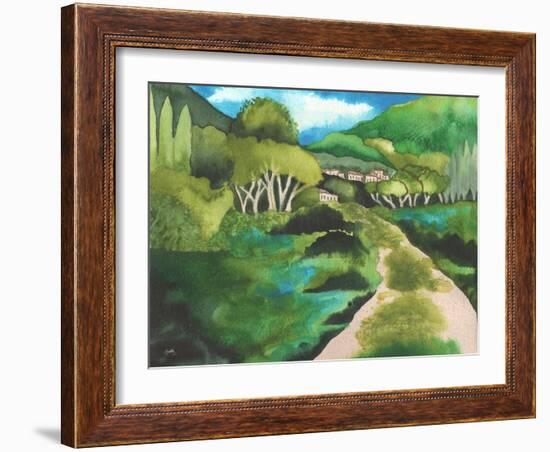 Small Village I-Elizabeth Medley-Framed Art Print